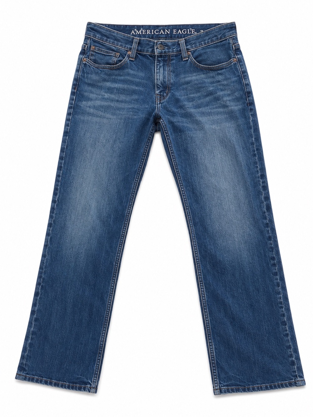 AMERICAN EAGLE SLIM STRAIGHT JEANS MENS SIZE 32X32 MEDIUM WASH STRETCH Y2K
DENIM
